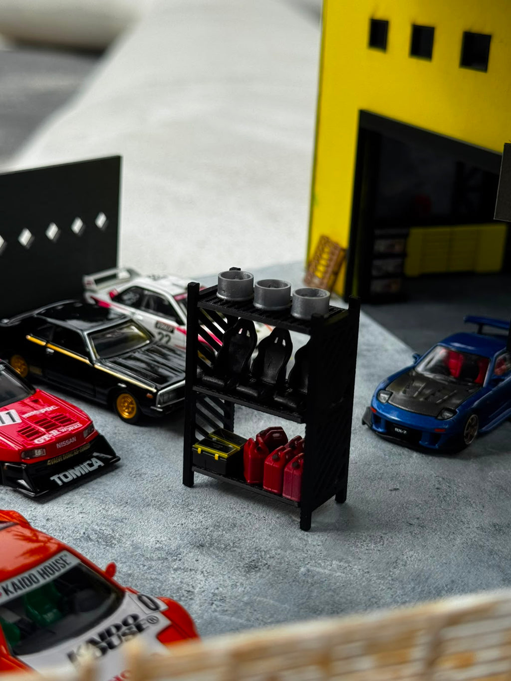 1:64 Diecast Shelf Rack Props