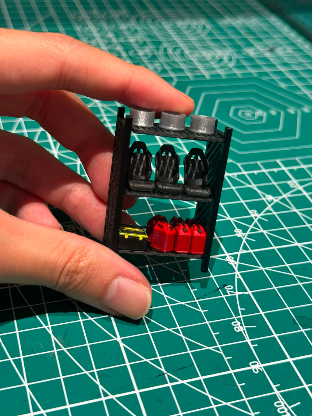 1:64 Diecast Shelf Rack Props