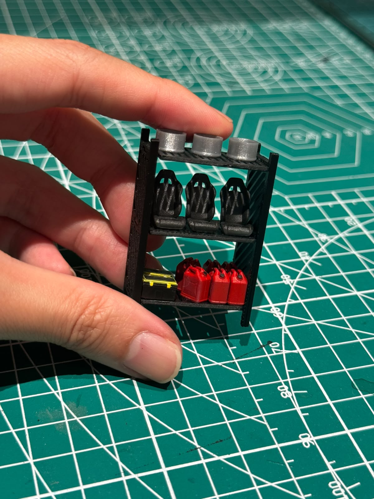1:64 Diecast Shelf Rack Props