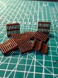 1:64 Diecast Wooden Pallet Props (6 pieces)