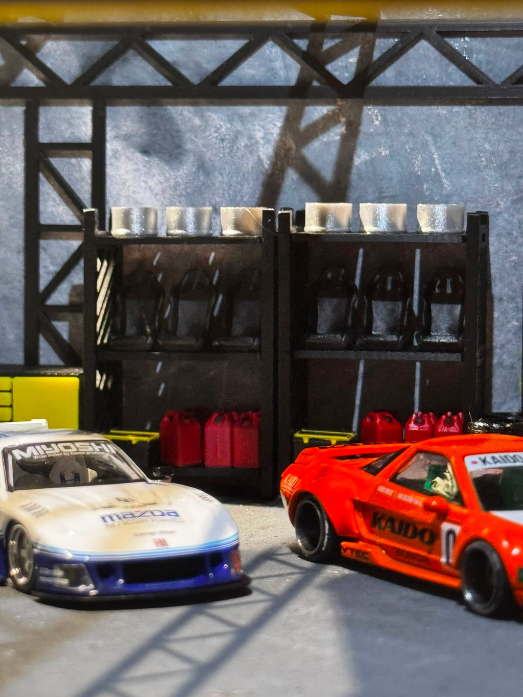 1:64 Diecast Shelf Rack Props